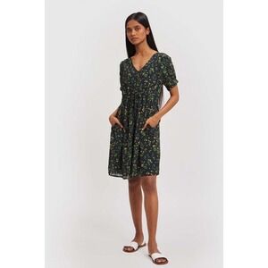 Reistor Floral Midi Dress Womens Large Dark Cottagecore Praire Boho Feminine